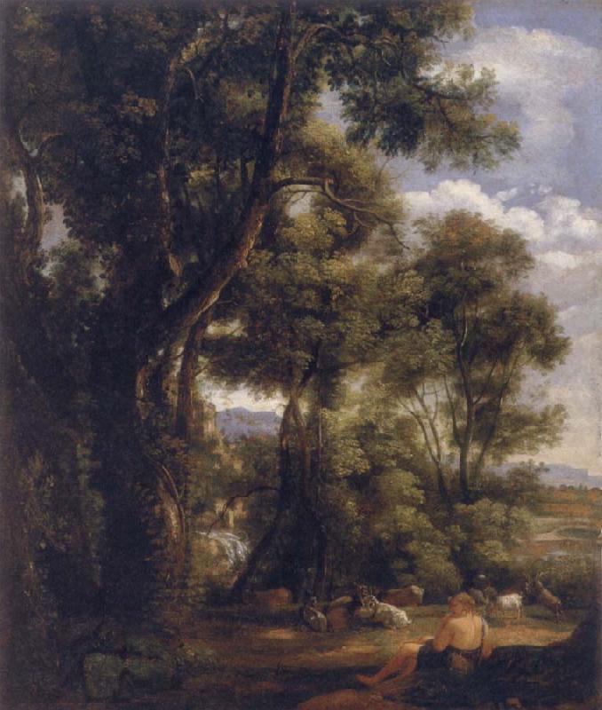 John Constable Landscape with goatherd and goats oil painting image